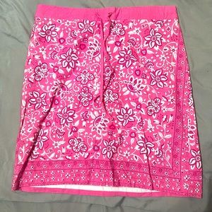 Pink flower pink skirt
